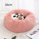 Washable Plush Donut Pet Bed