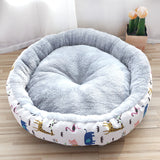 Round Cotton-Padded Pet Bed – Soft Nest