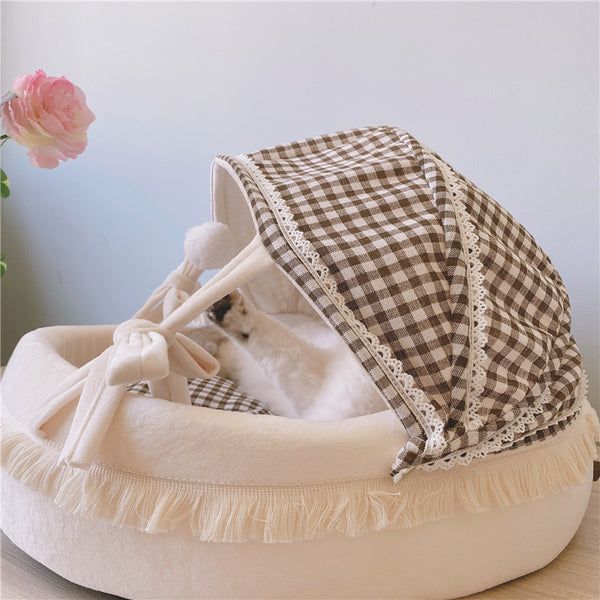 Lattice Cradle Cat Bed – All-Season Comfort Nest