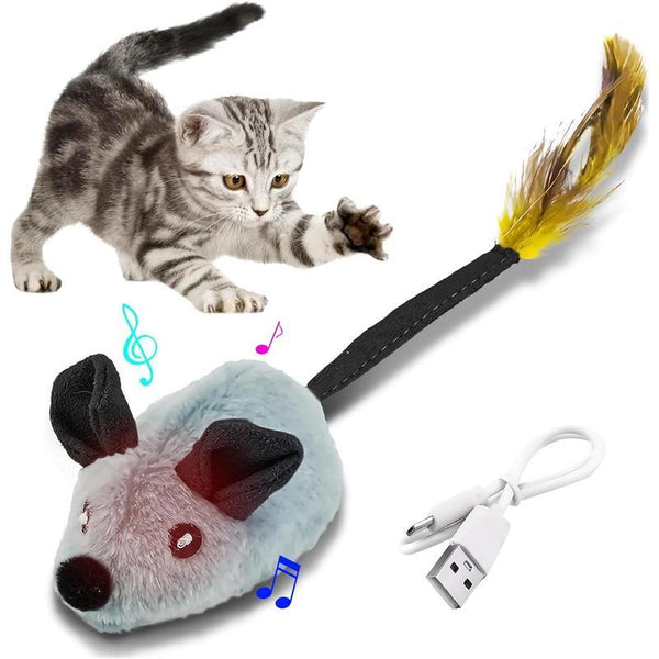 Interactive LED Cat Toy Mouse