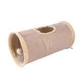 Packable Folding Suede Cat Tunnel Toy