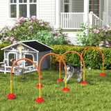 4-Piece Dog Agility Training Course – Portable and Adjustable