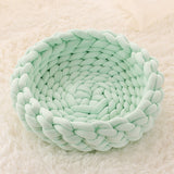 Round Plush Cat Bed