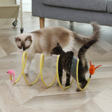 Foldable Mouse Tunnel Cat Toy Set