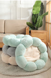 Flower-Shaped Soft Pet Bed