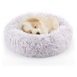 Plush Round Pet Bed – Soft & Warm