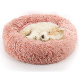 Plush Round Pet Bed – Soft & Warm