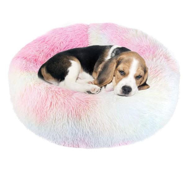 Plush Round Pet Bed – Soft & Warm
