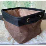 Linen Storage Basket – Japanese Style Organizer for Toys, Clothes & More