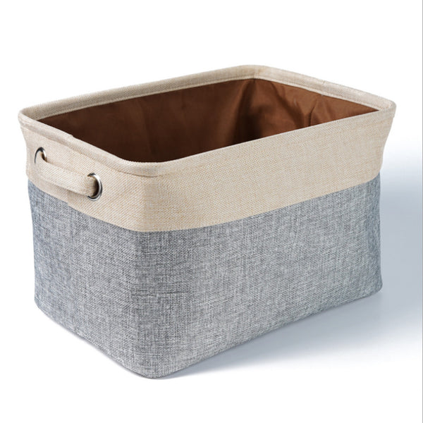 Linen Storage Basket – Japanese Style Organizer for Toys, Clothes & More
