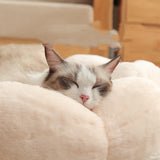 Flower-Shaped Soft Pet Bed