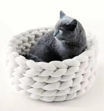 Round Plush Cat Bed