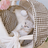 Lattice Cradle Cat Bed – All-Season Comfort Nest