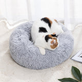 Washable Plush Donut Pet Bed