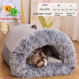 Portable Spliced Plush Pet Nest