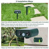 Solar Ultrasonic Animal Repeller – Eco-Friendly Pest & Animal Deterrent