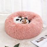 Washable Plush Donut Pet Bed