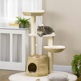 Cat Tree Activity Center – Multi-Level Cat Tower with Sisal Posts, Condo, Bed & Toys