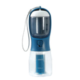 3-in-1 Portable Dog Water Bottle with Food Container & Waste Bag Dispenser