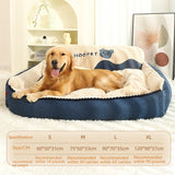 High-Back Pet Bed – Warm, Removable & Washable
