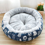 Round Cotton-Padded Pet Bed – Soft Nest