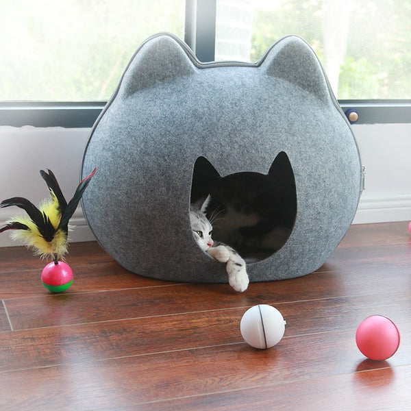 Enclosed Felt Cat House