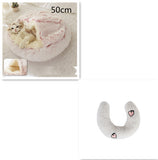 2-in-1 Round Plush Pet Bed – Warm & Cozy for Cats and Dogs
