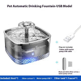Stainless Steel Automatic Cat Water Fountain