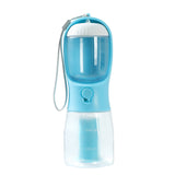 3-in-1 Portable Dog Water Bottle with Food Container & Waste Bag Dispenser