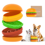 Hamburger Appearance Pet  Bowl Combination