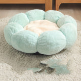 Flower-Shaped Soft Pet Bed