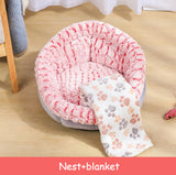 CozyNest Plush Pet Sofa Bed