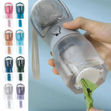 3-in-1 Portable Dog Water Bottle with Food Container & Waste Bag Dispenser
