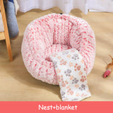 CozyNest Plush Pet Sofa Bed