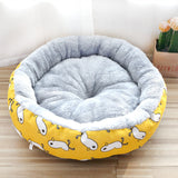Round Cotton-Padded Pet Bed – Soft Nest