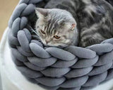 Round Plush Cat Bed