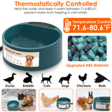 74.4oz Heated Pet Water Bowl