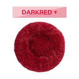 Fluffy Donut Pet Bed – Soft Plush, Washable & Calming for Dogs and Cats