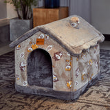 Foldable Enclosed Pet Bed