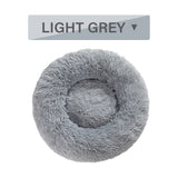 Fluffy Donut Pet Bed – Soft Plush, Washable & Calming for Dogs and Cats