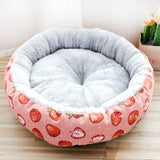 Round Cotton-Padded Pet Bed – Soft Nest