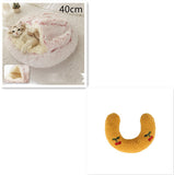 2-in-1 Round Plush Pet Bed – Warm & Cozy for Cats and Dogs