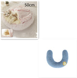 2-in-1 Round Plush Pet Bed – Warm & Cozy for Cats and Dogs