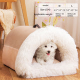 Portable Spliced Plush Pet Nest