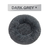 Fluffy Donut Pet Bed – Soft Plush, Washable & Calming for Dogs and Cats
