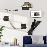 PawHut Wall-Mounted Cat Shelves