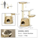 Cat Tree Activity Center – Multi-Level Cat Tower with Sisal Posts, Condo, Bed & Toys