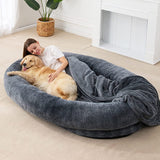 Oversized Plush Human Bed