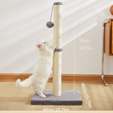 Durable Sisal Cat Scratching Post with Hanging Ball Toys