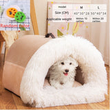 Portable Spliced Plush Pet Nest